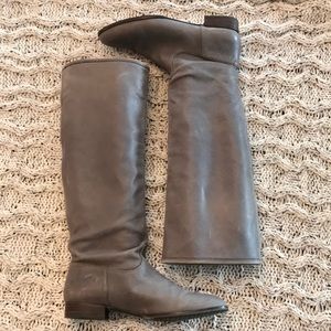 Banana Republic Tall Grey Boots-Size 7 1/2